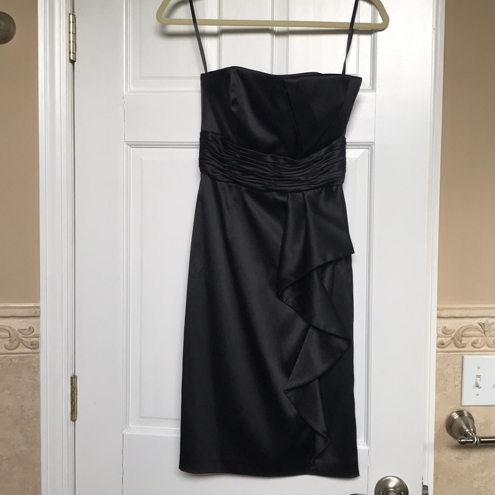 White House Black Market Black Strapless Dress 00